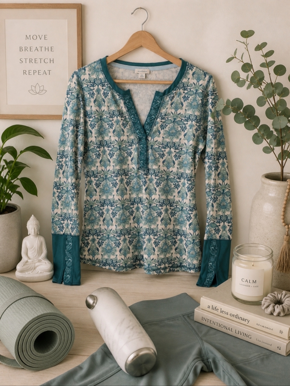 Sundance | Women's Medium | NWOT | Boho Western Yogi Top